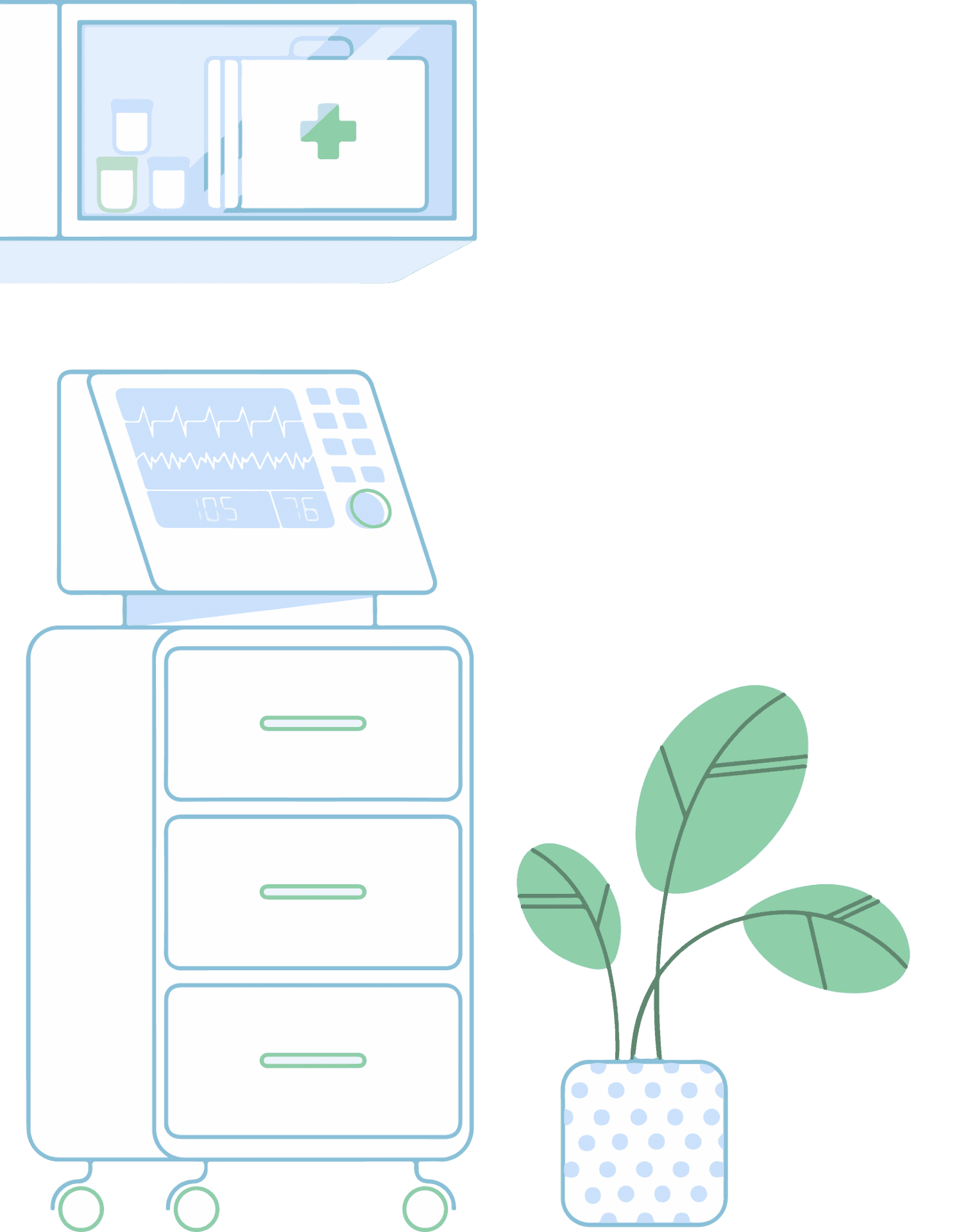 Medical equipment illustration